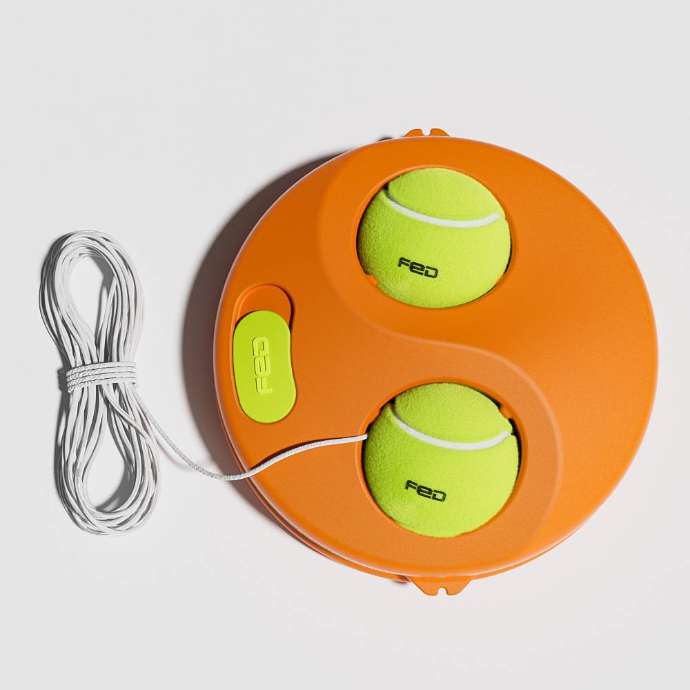 _ Tennis trainer base (2 rubber-banded high-ball tennis)